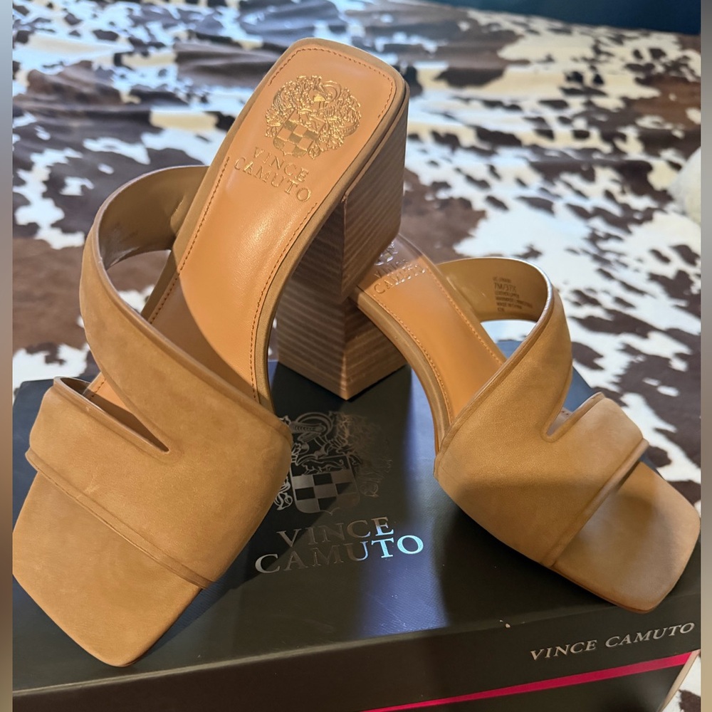 Vince Camuto Brown Women's Heeled Mules